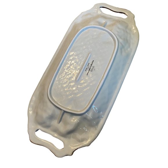 Style Eyes by Baum Bros. Cornucopia Collection Platter 10x20 Handle Fruit Servin - Picture 4 of 16